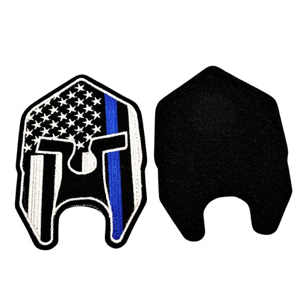 Spartan Thin Blue Line Hook-and-Loop Patch For Cheap - Image 2