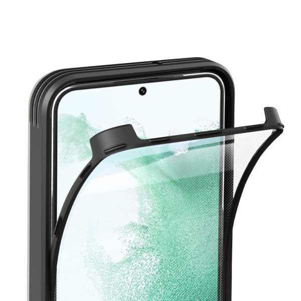 Reiko Full Protection with Phone Protective Film Slide Camera Lens Phone Case for Samsung Galaxy S 22 Plus in Gray | MaxStrata Online - Image 4