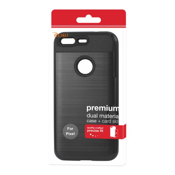 Reiko Google Pixel Slim Armor Hybrid Case with Card Holder in Black | MaxStrata For Cheap - Image 4