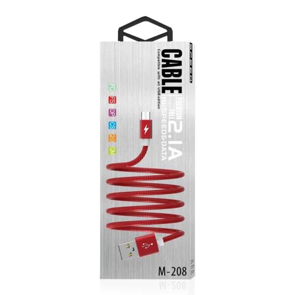 Reiko High Speed Micro Data Cable in Red | MaxStrata on Sale - Image 3